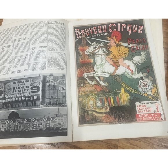 100 Years Of Circus Posters By Avon Books 1974 Hardcover First Printing - Picture 5 of 8